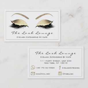 Makeup Eyebrow Lashes Glitter Gold White Black1 Visitekaartje
