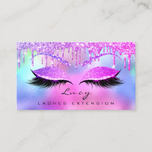Makeup Eyebrow Name Lash Glitter Pink Drives Visitekaartje
