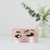 Makeup Eyelash QRCODE Micorblade Brow Roos Drivers Visitekaartje (Staand voorkant)
