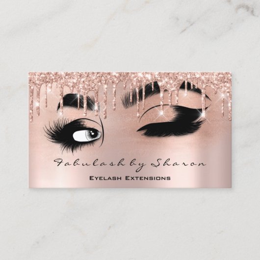 Makeup Eyelash QRCODE Micorblade Brow Roos Drivers Visitekaartje (Voorkant)