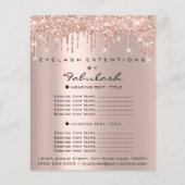 Makeup Eyelashes Beauty Salon Green Eyes Drivers Flyer (Voorkant)