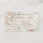 Makeup Eyes Lashes Copper Marble Appointment Card Afsprakenkaartje (Achterkant)