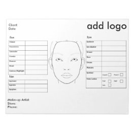 Makeup Face Chart Notitieblok