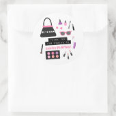 Makeup Fashion Show Birthday Party Deco Stickers (Sac)