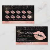 Makeup Glitter stippen slaan de lippen loyaliteit  Visitekaartje (Voorkant / Achterkant)