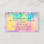 Makeup Hair Appointment Herinneringen Holografie R Visitekaartje (Achterkant)