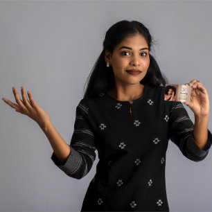 Makeup Hair Red Lipstick Roos Foto QR Code Visitekaartje