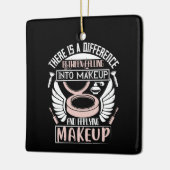 Makeup - het vallen in Makeup Keramisch Ornament (Links)