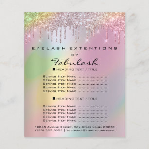 Makeup Holografen Salon Roos Glitter Flyer-schijve Flyer