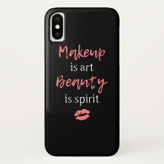 Makeup is kunst Beauty is geest Case-Mate iPhone Case (Achterkant)