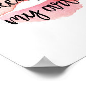 Makeup is mijn kunst poster (Hoek)