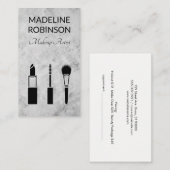 Makeup Kit | Achtergrond marmer Afsprakenkaartje (Voorkant / Achterkant)