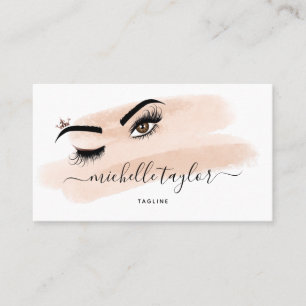 Makeup kunstenaar Beauty Salon Lash Extension wink Visitekaartje