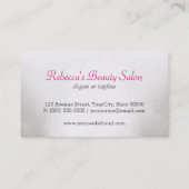 Makeup kunstenaar Cosmetoloog Red Lips Visitekaartje (Achterkant)