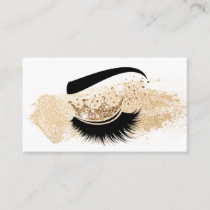 Makeup kunstenaar Crown Lashes Beauty Salon Extens Visitekaartje