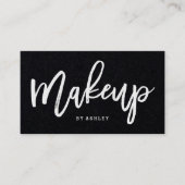 Makeup kunstenaar elegante typografie visitekaartje (Voorkant)