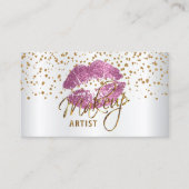 Makeup kunstenaar Golden Confetti & So Pink Lips Visitekaartje (Voorkant)