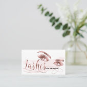 Makeup kunstenaar Lash Eyebrow Eyes Lashes Roos Go Visitekaartje (Staand voorkant)