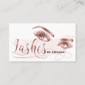 Makeup kunstenaar Lash Eyebrow Eyes Lashes Roos Go Visitekaartje (Voorkant)