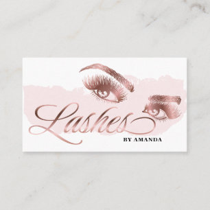 Makeup kunstenaar Lash Eyebrow Lashes Marble Roos  Visitekaartje