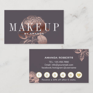 Makeup kunstenaar modern Roos Gold Floral Loyalty