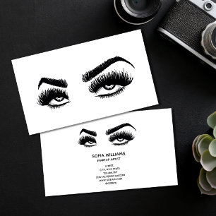 Makeup kunstenaar Roll Eye Beauty Salon Lash Exten Visitekaartje