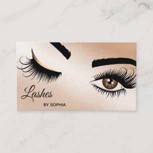 Makeup kunstenaar Wink Eye Beauty Salon Lash Exten Visitekaartje