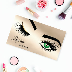 Makeup kunstenaar Wink Eye Beauty Salon Lash Exten Visitekaartje