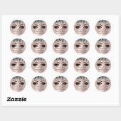 Makeup Mink Lashes Extension Drivers Roos Dank u Ronde Sticker (Vel)