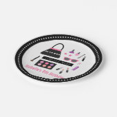 Makeup Mode Show Birthday Party Supplies Papieren Bordje (Gekanteld)