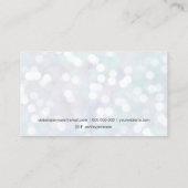 Makeup modern nacre pastel glitter bokeh visitekaartje (Achterkant)