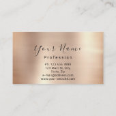 Makeup Nails Roos Gold Kiss Lips Glitter Visitekaartje (Achterkant)