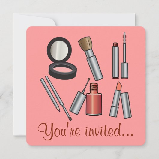 Makeup Party Kaart (Voorkant)