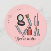 Makeup Party Kaart (Voorkant / Achterkant)