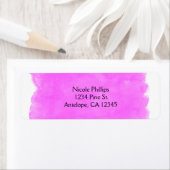 Makeup Pink Splotch Beauty Glam Chic Address Label (Insitu)