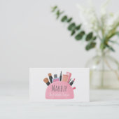 Makeup Pouch Makoverse Visitekaartjes (Staand voorkant)