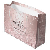 Makeup roos goud glitter metallic sparkle confetti groot cadeauzakje (Achterkant Gekanteld)