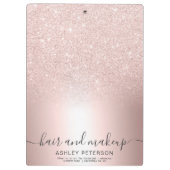 Makeup Roos goud glitter ombre metallic folie Klembord (Achterkant)