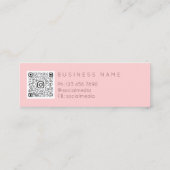 Makeup Roos Lip Neurse Cosmetische Injector Qr Log Mini Visitekaartje (Achterkant)