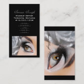 Makeup Smokey Eye Gray Visitekaartje (Voorkant / Achterkant)