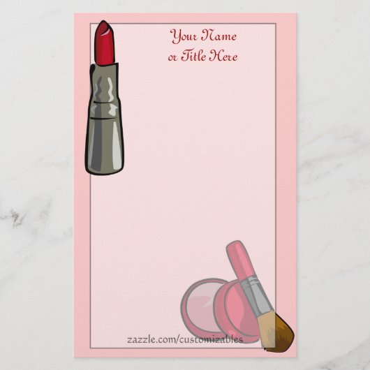 Makeup Stationery Briefpapier (Voorkant)