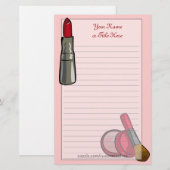 Makeup Stationery Briefpapier (Voorkant / Achterkant)
