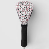 Makeup Sticker Pattern Golfheadcover (Voorkant)