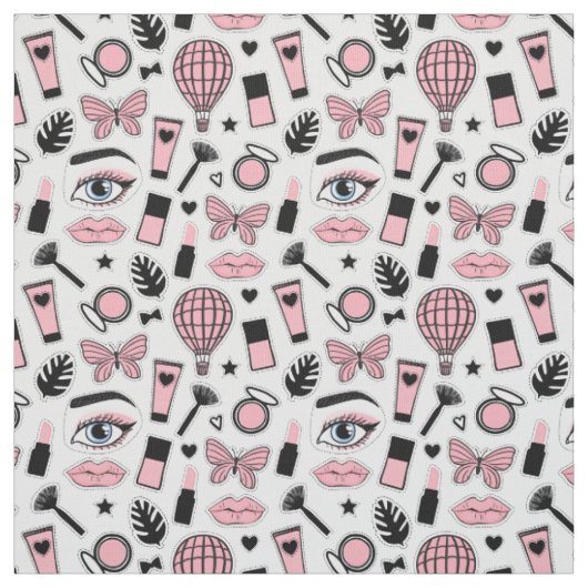 Makeup Sticker Pattern Stof (Swatch)