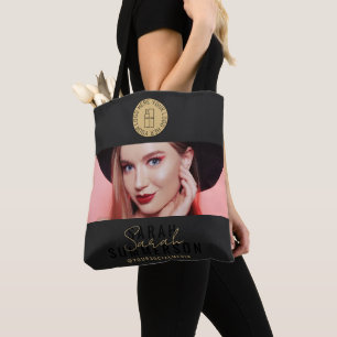 Makeup Studio Black Gold Logo Sociale Media Draagtas