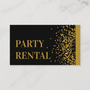 Makeup Studio Gold Glitter Modern Yellow Card Visitekaartje