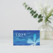 Makeup Visitekaartje Flower Blue Cosmetics (Staand voorkant)