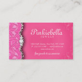 Makeup Visitekaartje Leopard Lace Pink (Achterkant)