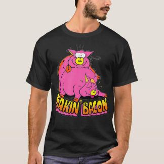 Makin Bacon Funny BBQ bacon T-shirt