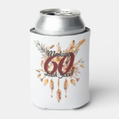 Making 60 Kijk Goed 60e Verjaardag Rustiek Boho Blikjeskoeler (Blikje Voorkant)